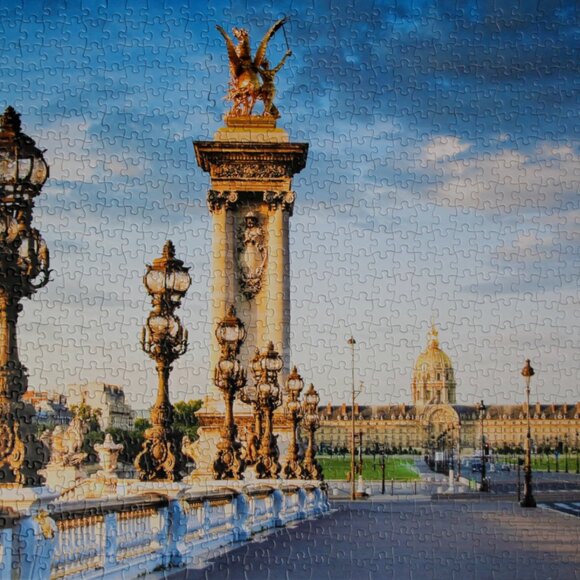 Vintage classic car | Ponte Alexandre III, two 1000 piece puzzles - Picture 3 of 3